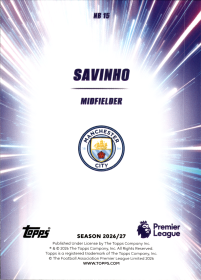 Savinho - Topps Flagship Premier League Nitro Boost 2026-27, Nr. NB 15 – Insert