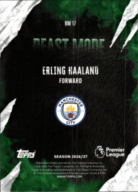 Erling Haaland - Topps Flagship Premier League Beast Mode 2026-27, Nr. BM 17 – Insert