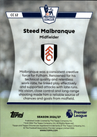Steed Malbranque - Topps Flagship Premier League Chrome Classics 2026-27, Nr. CC 12 – Insert