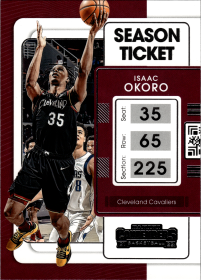 Isaac Okoro - Panini Contenders Season Ticket 2021-22, Nr. 96