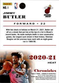 Jimmy Butler - Panini Chronicles Base Set 2020-21, Nr. 1