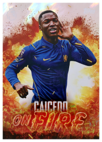 Moisés Caicedo - Topps Flagship Premier League On Fire 2026-27, Nr. OF 2 – Insert