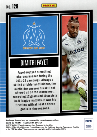 Dimitri Payet - Panini Score FIFA Base Set 2022-23, Nr. 129