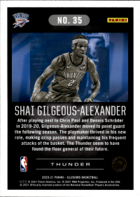 Shai Gilgeous-Alexander - Panini Illusions Base Set 2020-21, Nr. 35