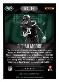 Elijah Moore - Panini Illusions Base Set 2021, Nr. 74 – Rookie Card