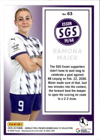 Ramona Maier - Panini Frauen-Bundesliga TC Collection Base Set 2025-26, Nr. 63