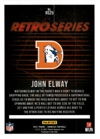 John Elway - Panini Donruss Retro Series 2021, Nr. RS25 – Insert