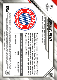 Manuel Neuer - Topps UEFA Champions League Base Set 2021-22, Nr. 159