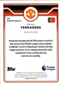 Bruno Fernandes - Topps Flagship Premier League Base Set 2026-27, Nr. 196