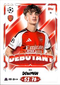 Max Dowman - Topps Match Attax UEFA Club Competitions Attax Debutant 2026-27, Nr. 19