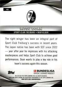 Ritsu Doan - Topps Chrome Bundesliga Base Set 2024-25, Nr. 40