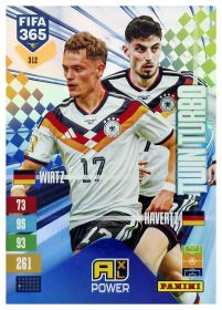 Florian Wirtz / Kai Havertz - Panini Adrenalyn XL FIFA 365 Twin Turbo 2026-27, Nr. 312 – Insert