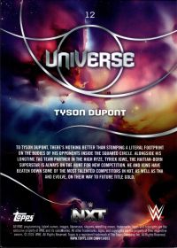 Tyson Dupont - Topps WWE Universe Base Set 2026, Nr. 12