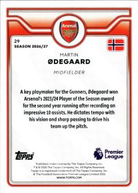 Martin Ødegaard - Topps Flagship Premier League Base Set 2026-27, Nr. 29