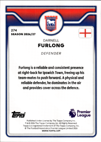 Darnell Furlong - Topps Flagship Premier League Base Set 2026-27, Nr. 274