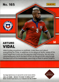 Arturo Vidal - Panini Mosaic FIFA Road to World Cup Base Set 2021-22, Nr. 165