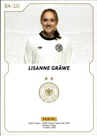 Lisanne Gräwe - Panini DFB-Frauen Team-Set Base Set 2025, Nr. BA-10