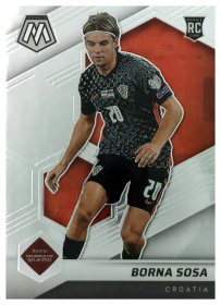 Borna Sosa - Panini Mosaic FIFA Road to World Cup Base Set 2021-22, Nr. 196 – Rookie Card