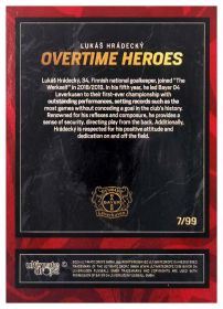 Lukáš Hrádecký - Ultimate Dropz Bayer 04 Leverkusen Deutscher Meister Overtime Heroes 2023-24, Nr. 1 – Nummeriert, Silver