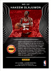 Hakeem Olajuwon - Panini Illusions Base Set 2021-22, Nr. 137