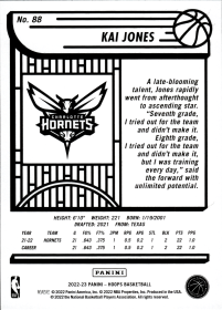Kai Jones - Panini Hoops Base Set 2022-23, Nr. 88