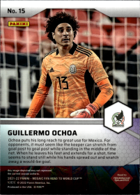 Guillermo Ochoa - Panini Mosaic FIFA Road to World Cup Pitch Masters 2021-22, Nr. 15 – Insert