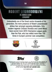 Robert Lewandowski - Topps Chrome UEFA Club Competitions Base Set 2025-26, Nr. 54