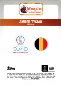 Amber Tysiak - Topps Merlin Collections UEFA Women's EURO Base Set 2025