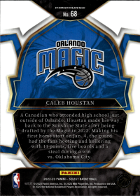 Caleb Houstan - Panini Select Concourse 2022-23, Nr. 68 – Rookie Card