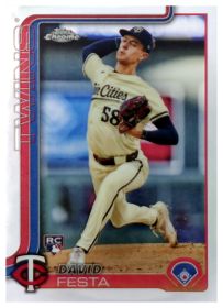 David Festa - Topps Chrome Base Set 2025, Nr. 156 – Rookie Card