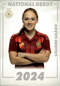 Lisanne Gräwe - Panini DFB-Frauen Team-Set National Debut 2025, Nr. DEB-10 – Insert