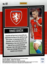 Tomáš Souček - Panini Score FIFA Base Set 2022-23, Nr. 42