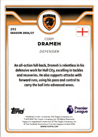 Cody Drameh - Topps Flagship Premier League Base Set 2026-27, Nr. 292