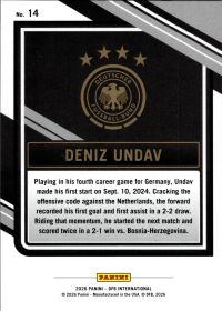 Deniz Undav - Panini DFB International Base Set 2026, Nr. 14