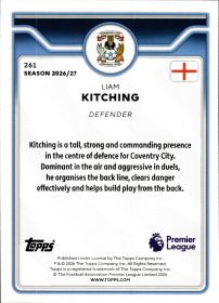 Liam Kitching - Topps Flagship Premier League Base Set 2026-27, Nr. 261 – Rookie Card