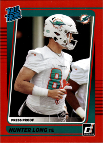 Hunter Long - Panini Donruss Base Set 2021, Nr. 301 – Rookie Card, Parallel