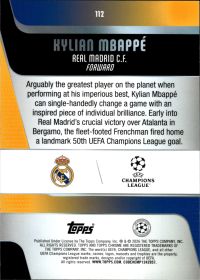 Kylian Mbappé - Topps Chrome UEFA Club Competitions Base Set 2025-26, Nr. 112