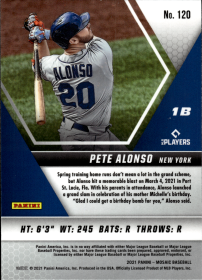 Pete Alonso - Panini Mosaic Base Set 2021, Nr. 120