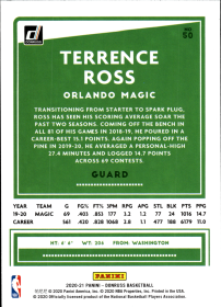 Terrence Ross - Panini Donruss Base Set 2020-21, Nr. 50