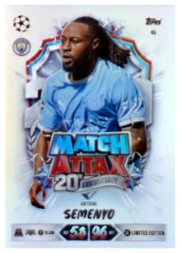 Antoine Semenyo - Topps Match Attax UEFA Club Competitions 20th Anniversary 2026-27, Nr. 45