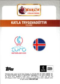 Katla Tryggvadóttir - Topps Merlin Collections UEFA Women's EURO Base Set 2025
