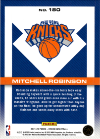 Mitchell Robinson - Panini Recon Base Set 2021-22, Nr. 180