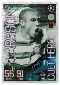 Henrik Larsson - Topps Match Attax UEFA Club Competitions Cult Hero 2023-24, Nr. 440