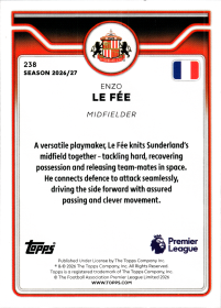 Enzo Le Fée - Topps Flagship Premier League Base Set 2026-27, Nr. 238
