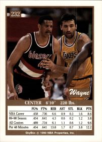 Wayne Cooper - SkyBox Base Set 1990-91, Nr. 232