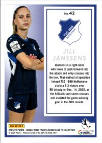 Jill Janssens - Panini Frauen-Bundesliga TC Collection Base Set 2025-26, Nr. 42