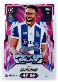 Samu Aghehowa - Topps Match Attax UEFA Club Competitions Power Play Signature Style 2026-27, Nr. 312