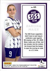 Ramona Maier - Panini Frauen-Bundesliga TC Collection Base Set 2025-26, Nr. 63