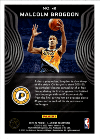 Malcolm Brogdon - Panini Illusions Base Set 2021-22, Nr. 48