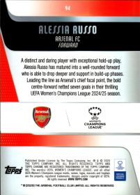 Alessia Russo - Topps Chrome UEFA Women's Champions League Base Set 2025-26, Nr. 94